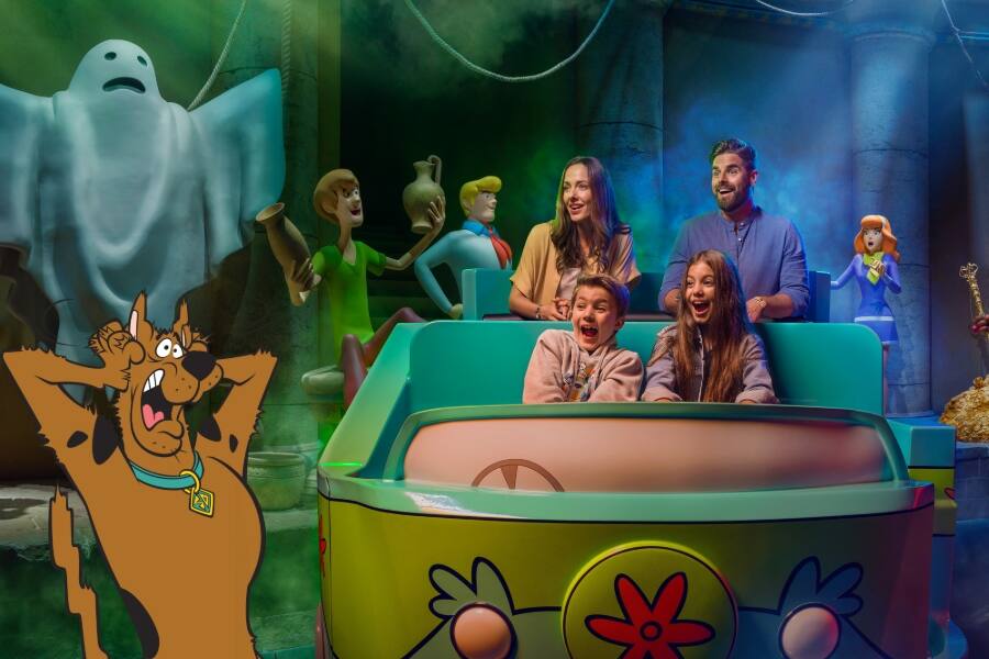 scooby doo ghost train at warner bros world abu dhabi