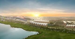 yas marina circuit aerial view