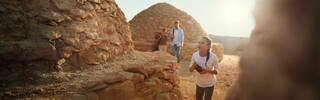 people walking through jebel hafeet