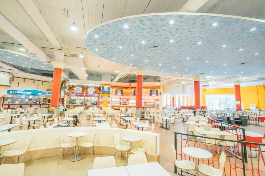 dining area at marina mall