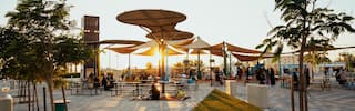 masdar city sunset