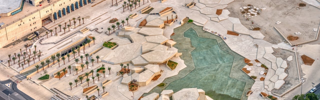 qasr al hosn aerial view