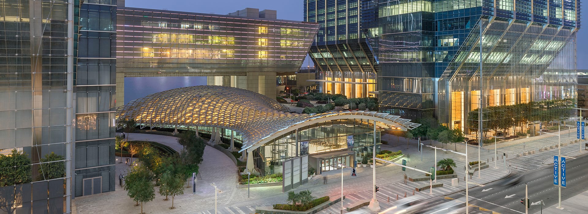 the galleria mall facade