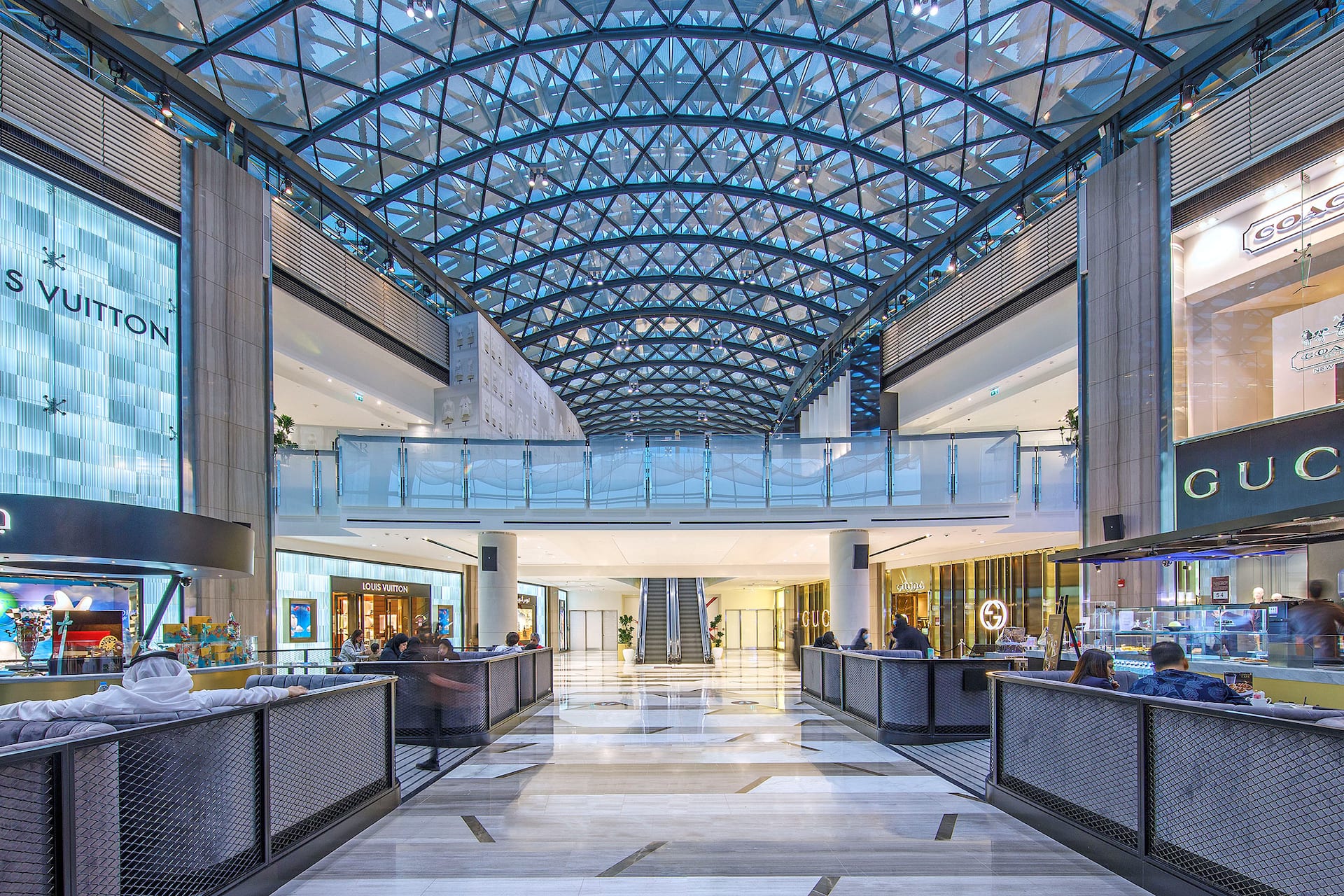view of abu dhabi skyline from saadiyat beach golf club