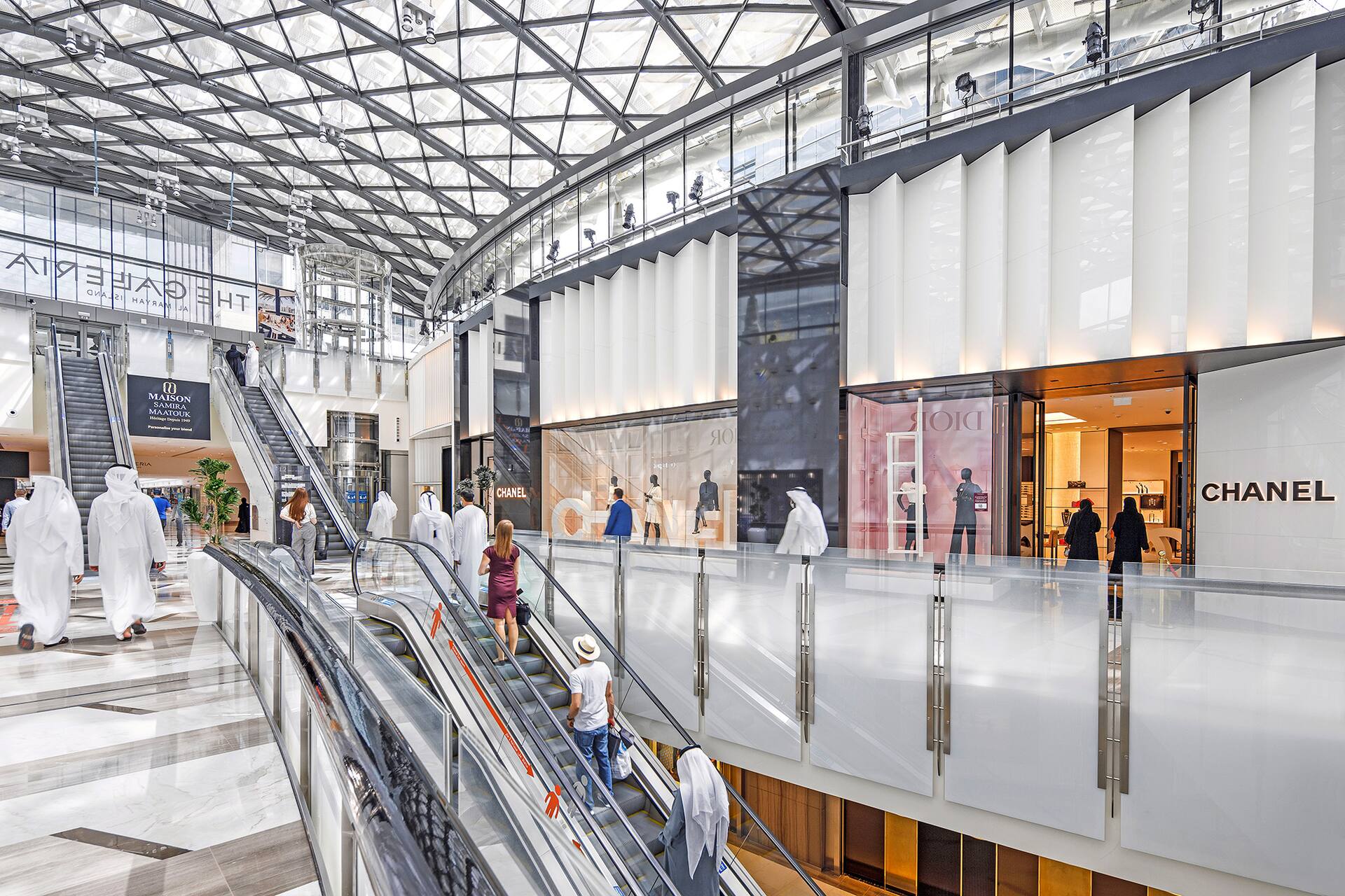 man shopping at yas mall