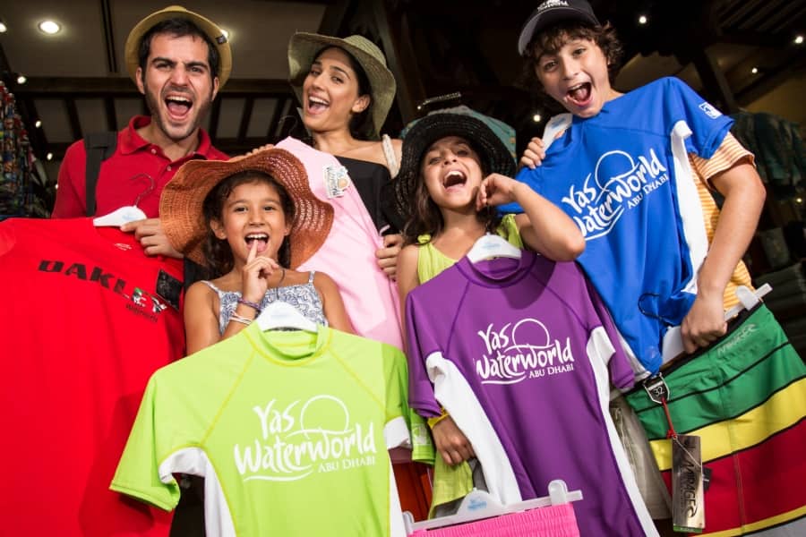 shopping at yas waterworld