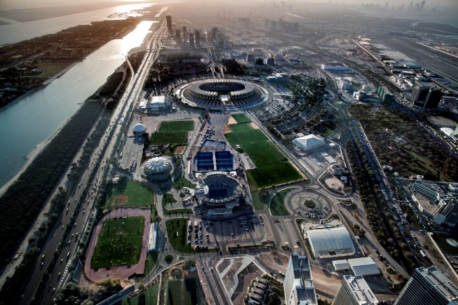 zayed sports city aerial view