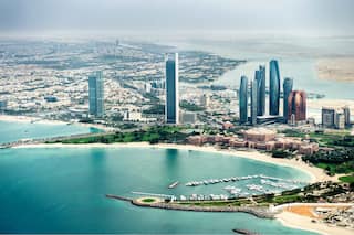 corniche road aerial view