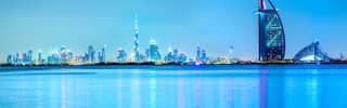 dubai skyline twilight 