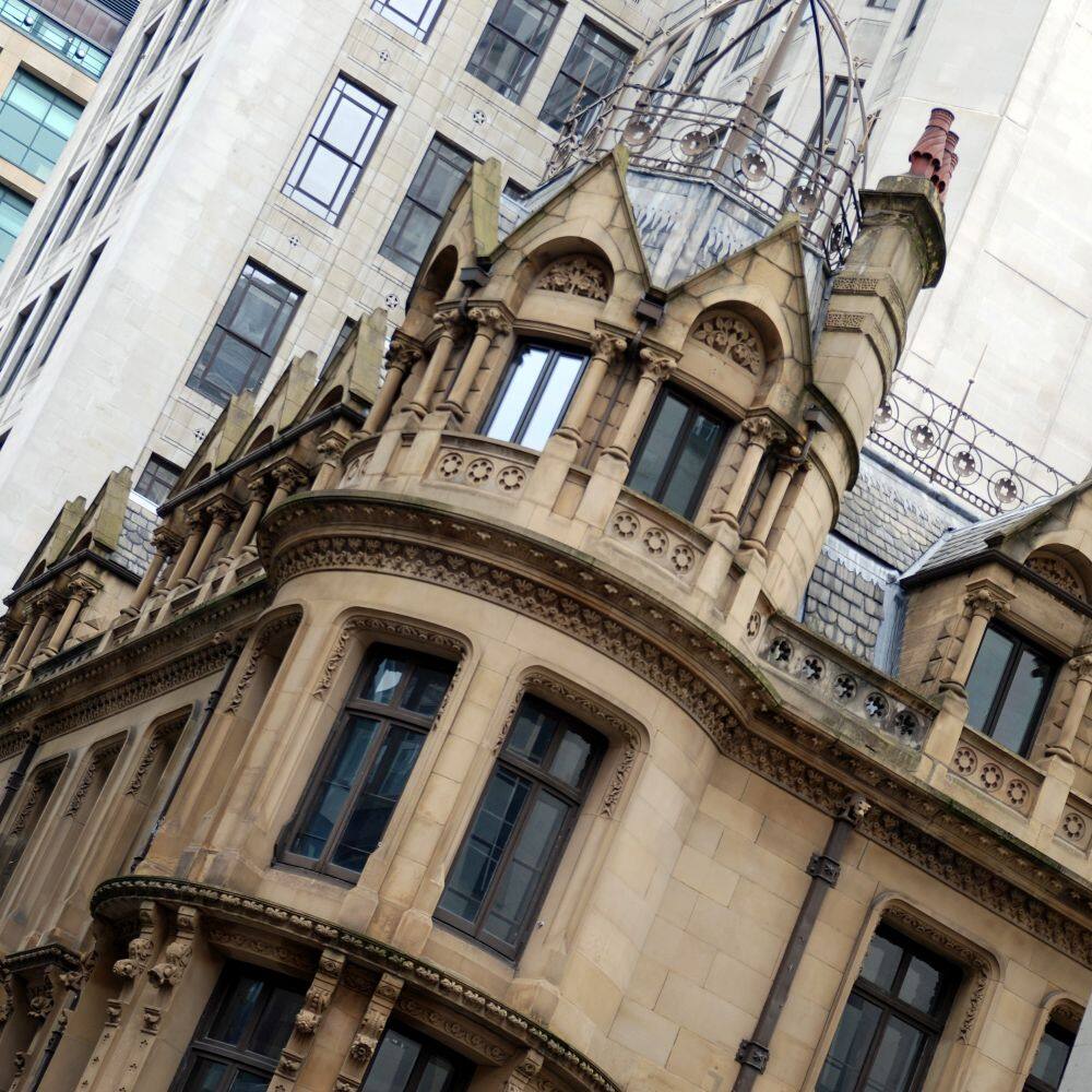 view of manchester buildings both classic and new 