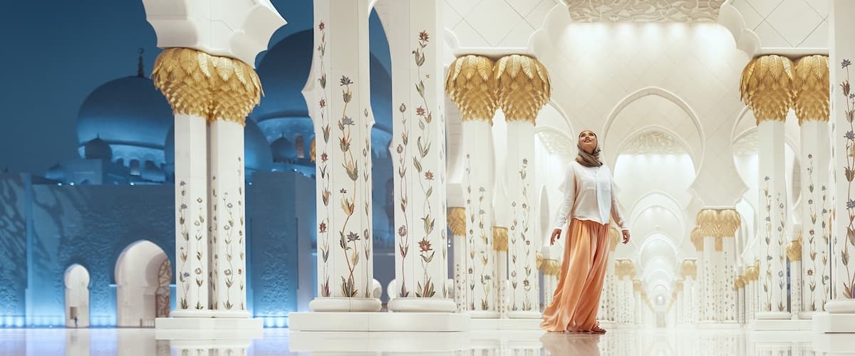 view of abu dhabi from the water