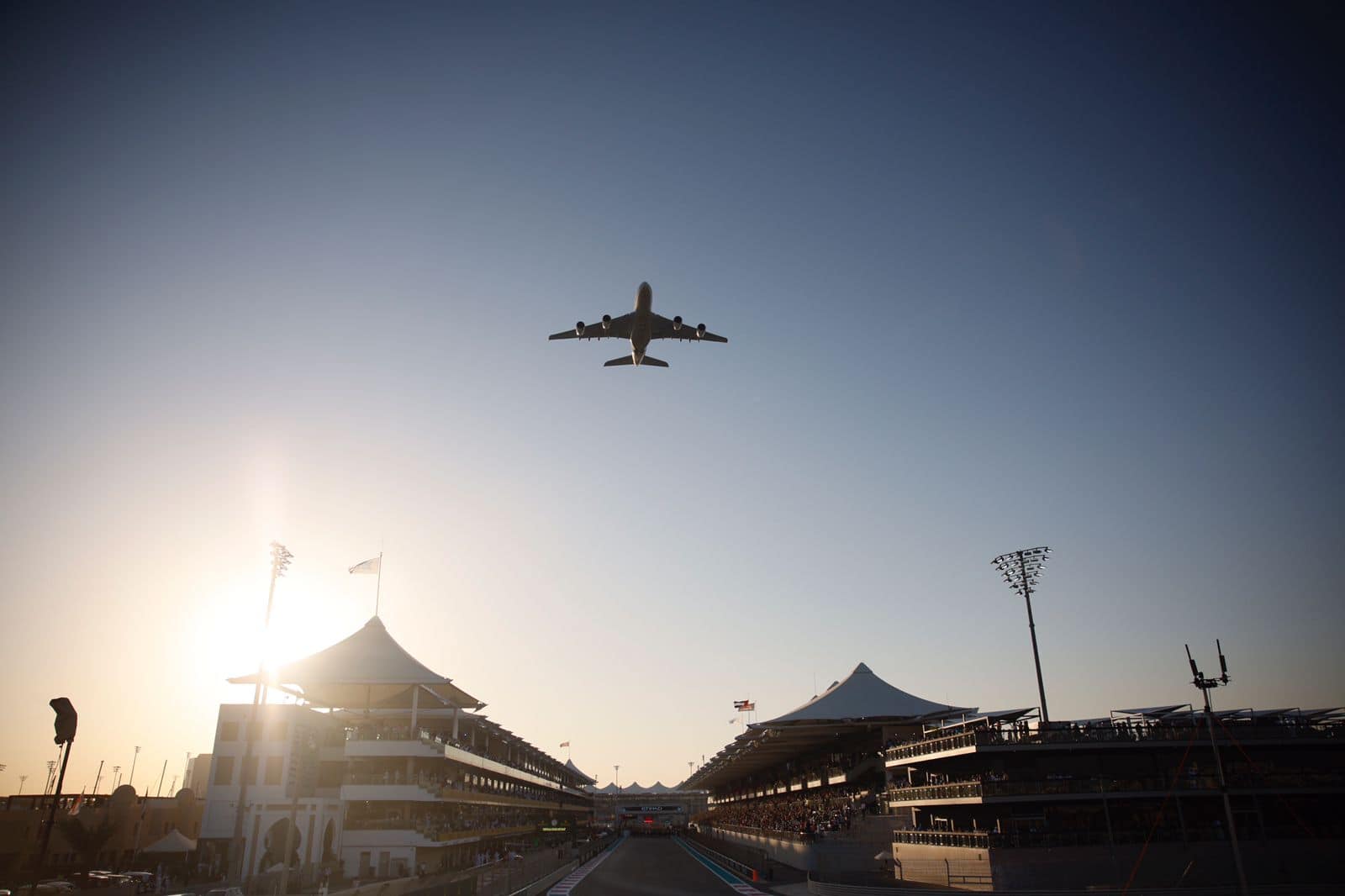 Etihad Airways’ Airbus A380 takes centre stage at the Formula 1 Etihad Airways  Abu Dhabi Grand Prix