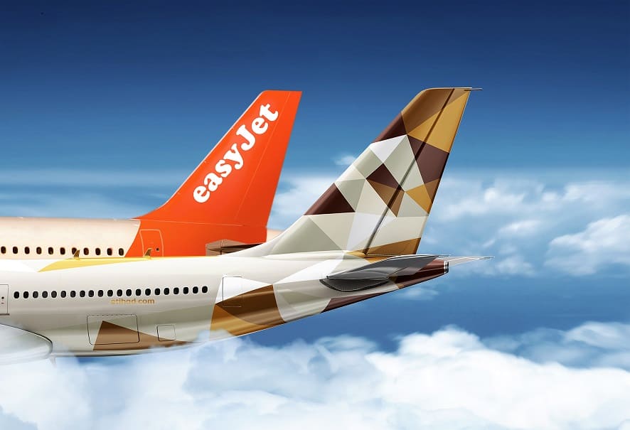 Etihad Airways  Easyjet tailfin