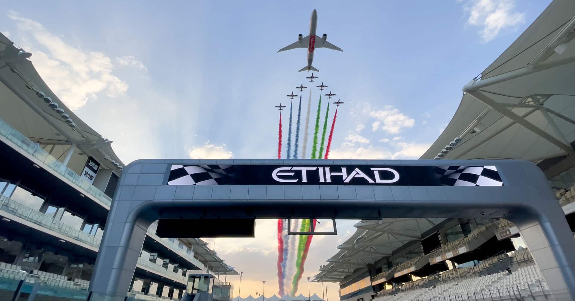 Etihad Airways flyover