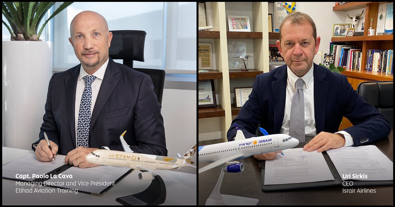 Etihad Aviation training and Israir Airlines enter into a historical partnership