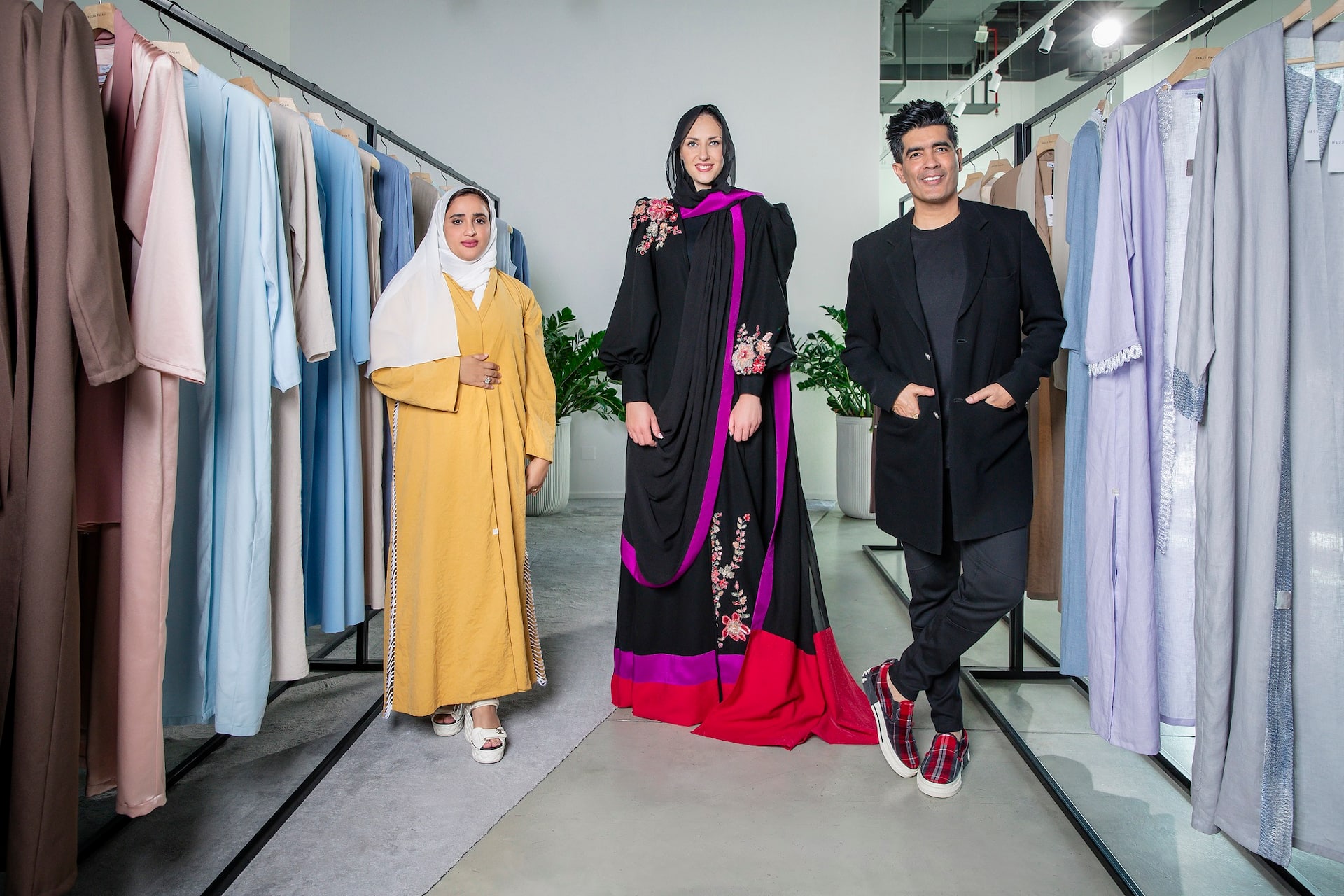 Etihad brings together Emirati and Indian celebrity fashion designers to create the Abaya Saree