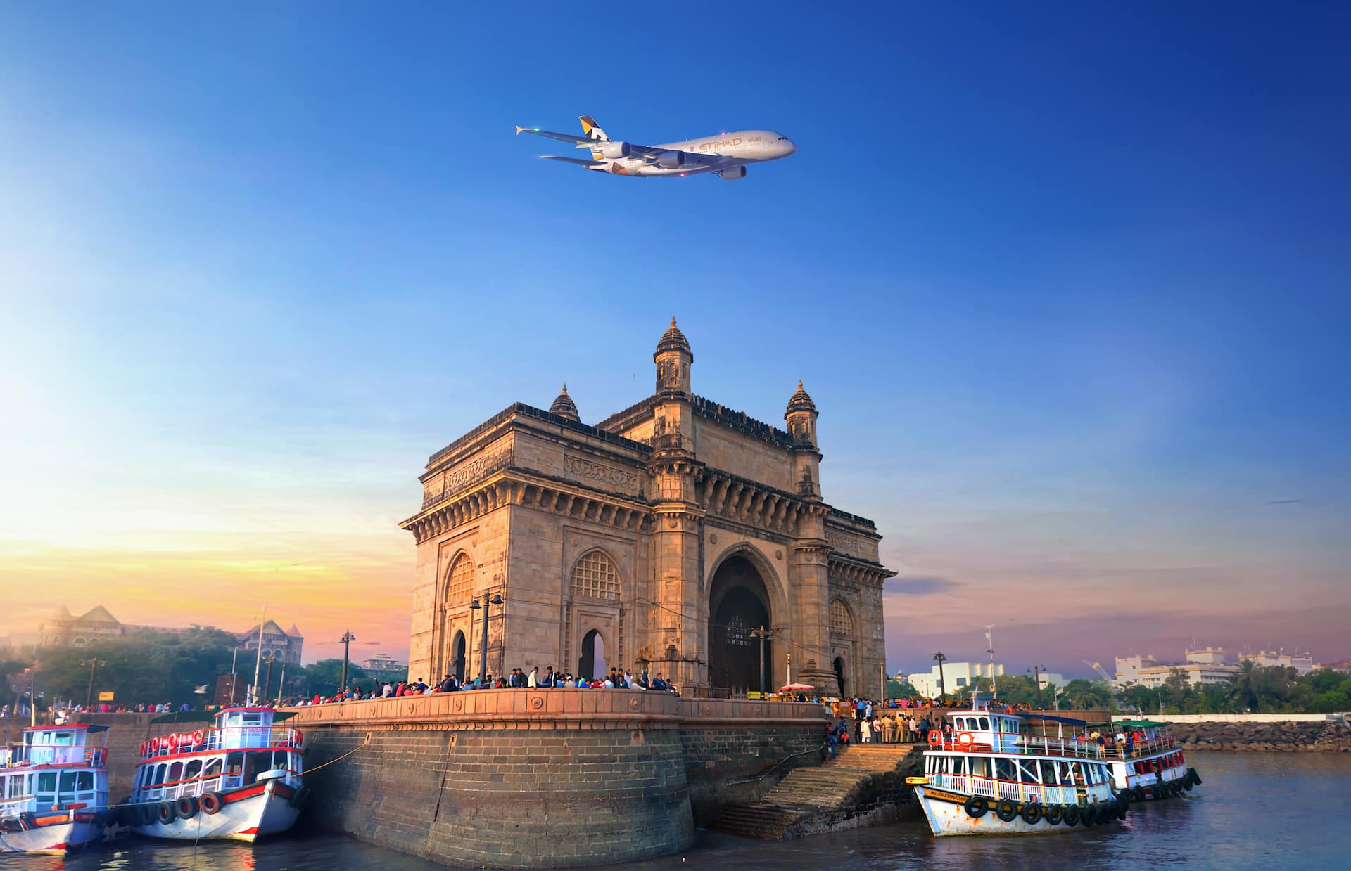 Etihad gets the party started in India by flying its A380 to Mumbai