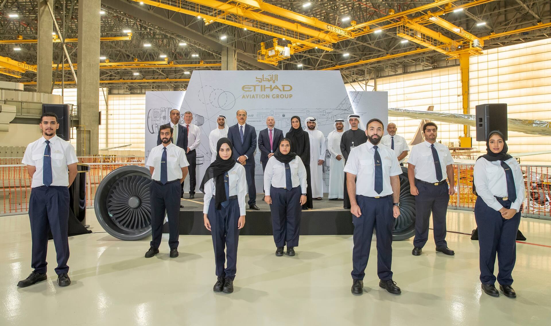 Etihad welcomed a group of aircraft mechanics to its national workforce
