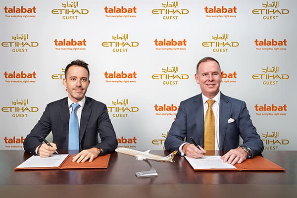 Etihad Airways and Talabat team up to explore a range of exciting new initiatives