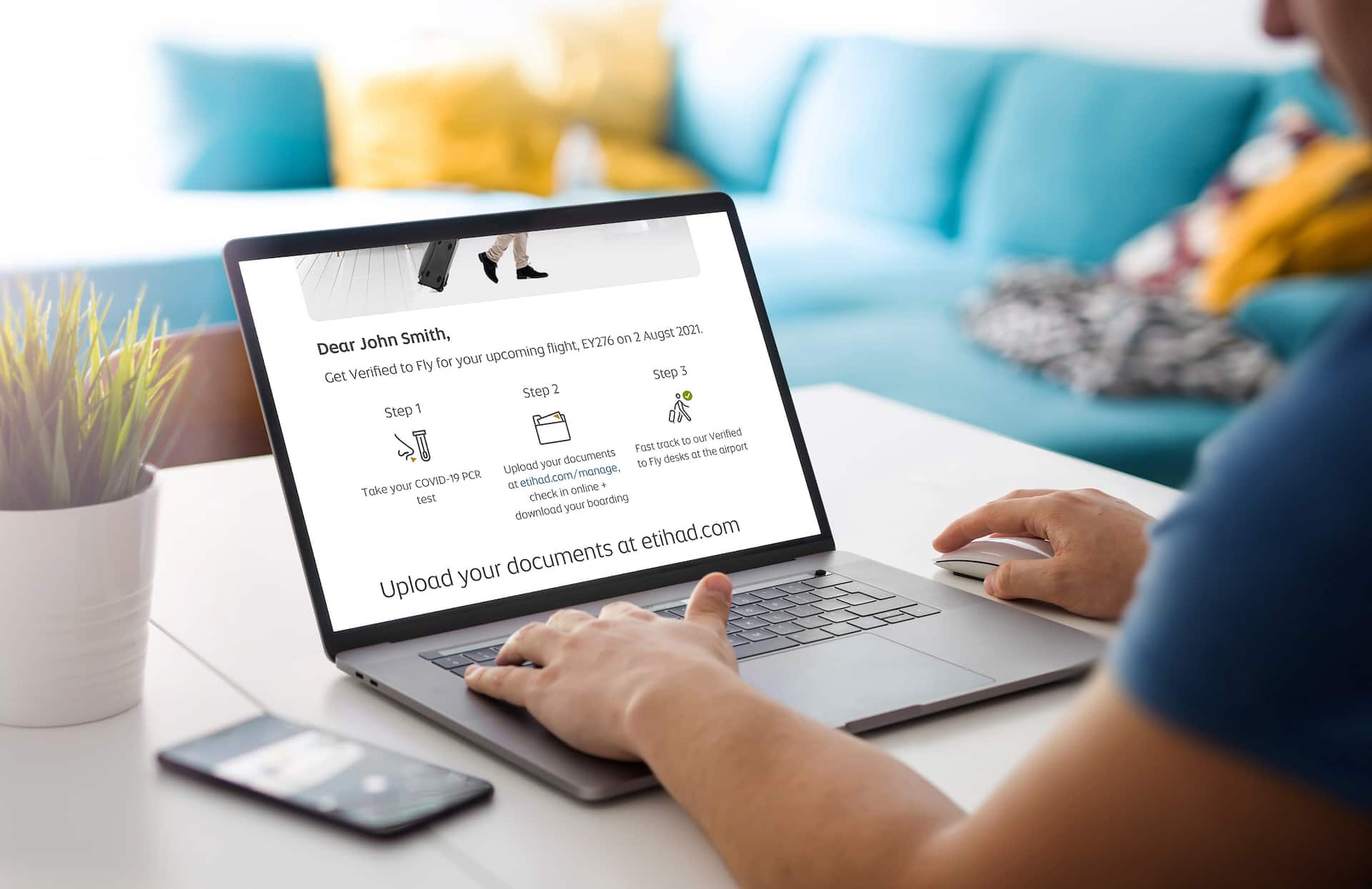 Etihad enhances verified to fly service to make travel easier