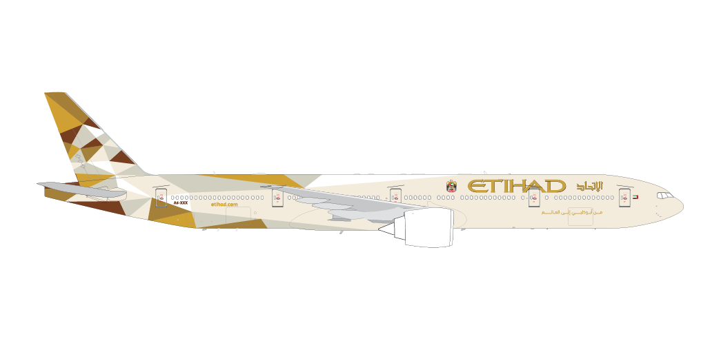 etihad toy plane