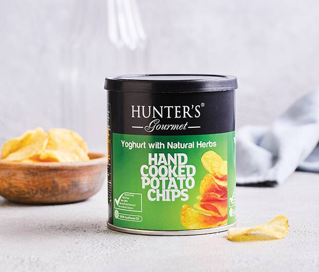 hunter’s gourmet yoghurt chips pack