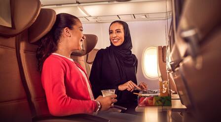food options and menus when flying with etihad airways