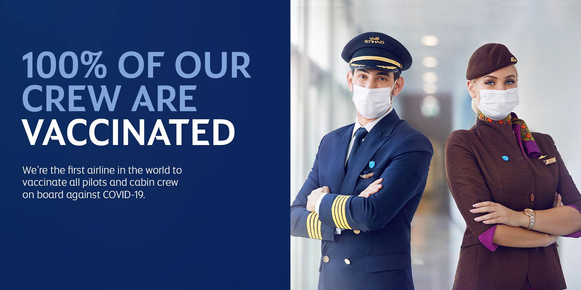 Cabin crew are vaccinated