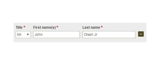 Screenshot of name suffix